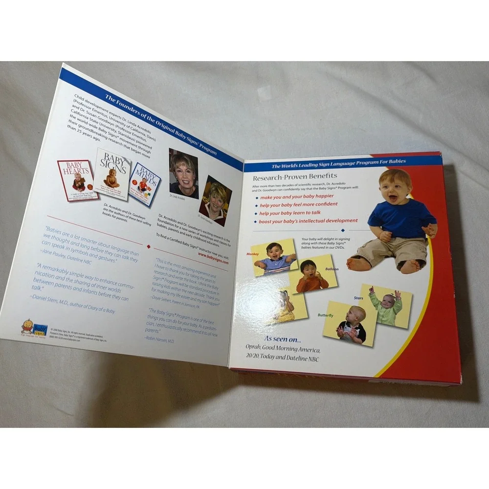 Baby Signs Program Complete Starter Kit DVD Board Books Sign Language for Babies